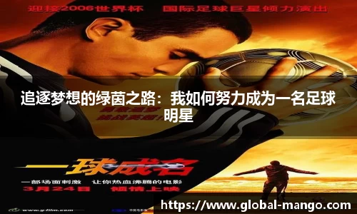 追逐梦想的绿茵之路：我如何努力成为一名足球明星